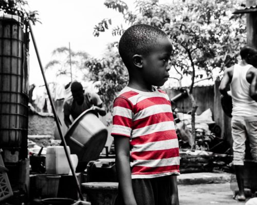 African child in poverty