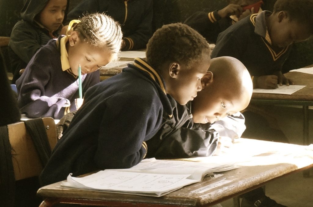 children in classroom